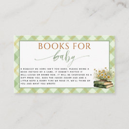 Lokal gezüchtete Bauern Rustikale Bücher für Babyd Begleitkarte