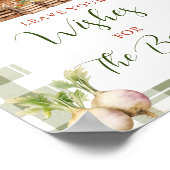 Lokal gezüchtete Market Baby Dusche Wünsche für Ba Poster (Ecke)