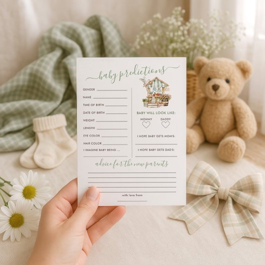 Lokal gezüchtete Prognosen Kinderspielkarte Einladung