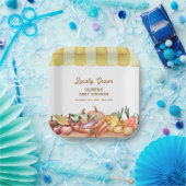 Lokal gezüchtete Veggie Obstdusche Pappteller (Party)