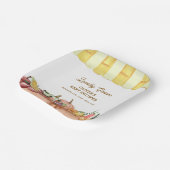 Lokal gezüchtete Veggie Obstdusche Pappteller (Gewinkelt)