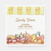 Lokal gezüchtete Veggie Obstdusche Serviette (Vorderseite)