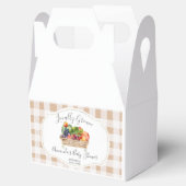 Lokal gezüchtete Veggies Bauer Market Babydusche Geschenkschachtel (Geöffnet)