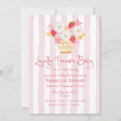 Lokal gezüchtete Whimsical-Baby-Dusche Einladung (Vorderseite)