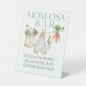 Lokal gezüchteter Bauer Market Babydusche Momosa B Sockelschild (Vorderseite)