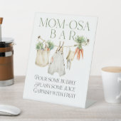 Lokal gezüchteter Bauer Market Babydusche Momosa B Sockelschild (In SItu)