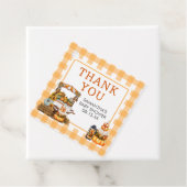 Lokal gezüchteter Pumpkin Baby Shower Square Geschenkanhänger (Beispiel)