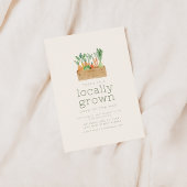 Lokal gezüchtetes Baby-Dusche-Party laden ein Einladung