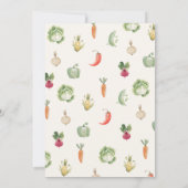 Lokal gezüchtetes Baby-Dusche-Party laden ein Einladung (Rückseite)