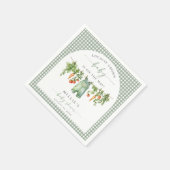 Lokal gezüchtetes Baby-Duschpapier Napkins Sage Gr Serviette (Ecke)