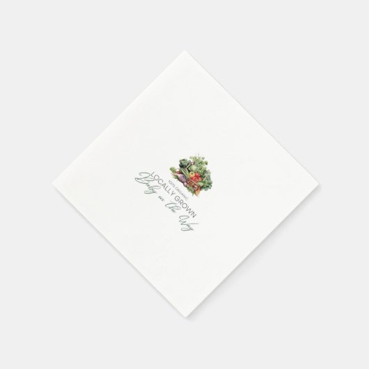 Lokal gezüchtetes Baby unterwegs - Korb - Grün Serviette (Ecke)