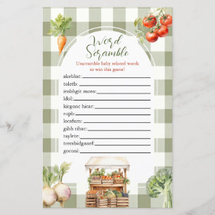 Lokal gezüchtetes Fresh Market Word Scramble Game