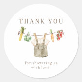 Lokal wachsende Bauer Marktbücher für Babydusche Runder Aufkleber (Vorderseite)