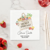 Lokale Babyparty Serviette (Beispiel)