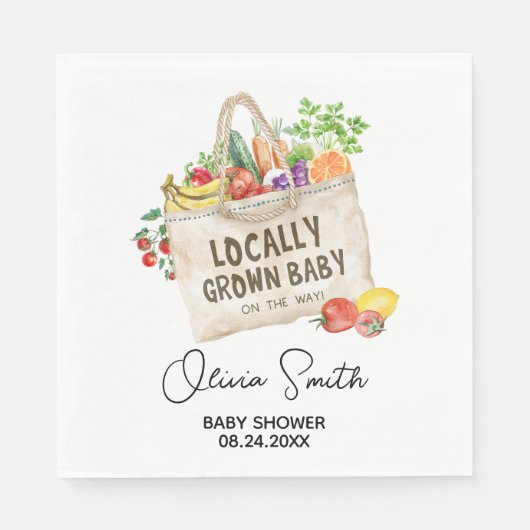Lokale Babyparty Serviette (Vorderseite)
