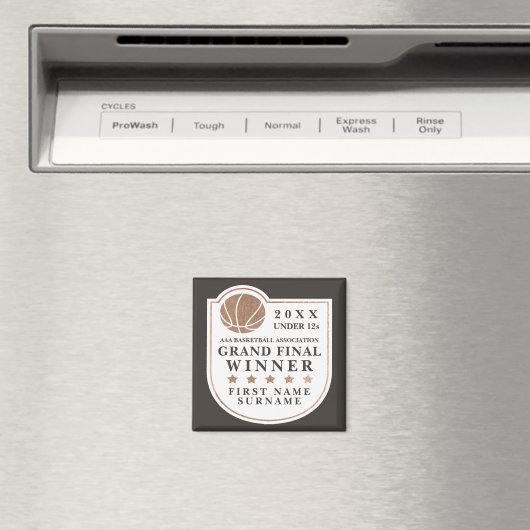 Lokale Basketball Grand Final Prize Trophy Keepake Magnet (In Situ (Geschirrspüler))