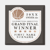 Lokale Basketball Grand Final Prize Trophy Keepake Magnet (Vorne)