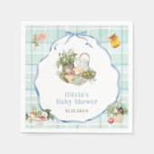 Lokale Bauer Market Boy Baby Shower Serviette (Vorderseite)