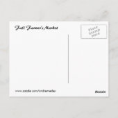 Lokale Bauer Postkarte (Rückseite)