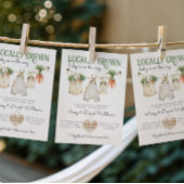 Lokale Bauern Markt Boho Babydusche Einladung