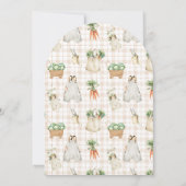 Lokale Bauern Markt Boho Babydusche Einladung (Rückseite)