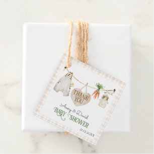 Lokale Bauern Markt Boho Babydusche Geschenkanhänger
