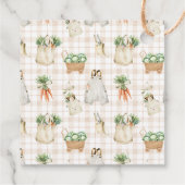 Lokale Bauern Markt Boho Babydusche Geschenkanhänger (Rückseite)