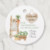 Lokale Bauern Markt Boho Babydusche Geschenkanhänger (Vorderseite)