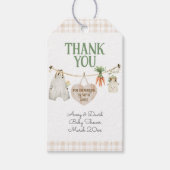 Lokale Bauern Markt Boho Babydusche Geschenkanhänger (Vorderseite)