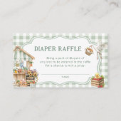 Lokale Bauern Markt Windeln Raffle Tickets Begleitkarte (Vorderseite)