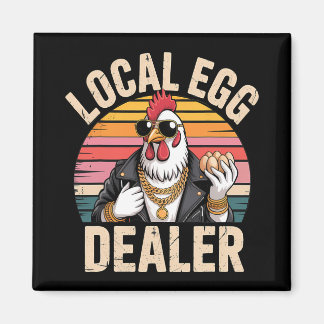 Lokale Eierhändler-Liste Farmer Lustiges Huhn Oste Magnet