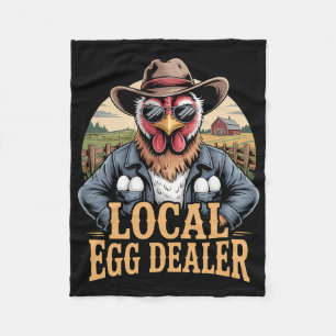 Lokale Eierhändler-Liste Ostern Lustiger Hühnerhof Fleecedecke
