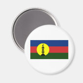 Lokale Flagge Neukaledonien Kanaky Magnet (Vorderseite/Rückseite)