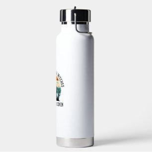 Lokale Hexe Halloween Spukhaus Retro Kunst Trinkflasche