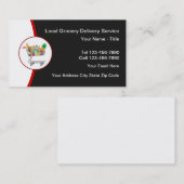 Lokale Lebensmittelzustellung Visitenkarte (Vorne/Hinten)