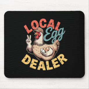 Lokale Liste der Eierhändler Bauer Lustiges Huhn O Mousepad