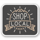 Lokale Retro-Vintage Ästhetik kaufen Aufkleber (Vorderseite)