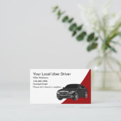 Lokale Uber Driver Business Cards Moderne Visitenkarte (Stehend Vorderseite)