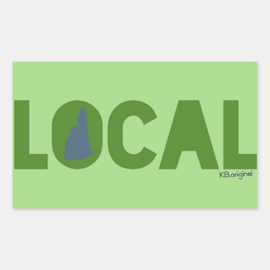 Lokaler Aufkleber für New Hampshire (Vorderseite)