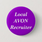 Lokaler AVON-Werbeoffizier rund Button (Vorderseite)