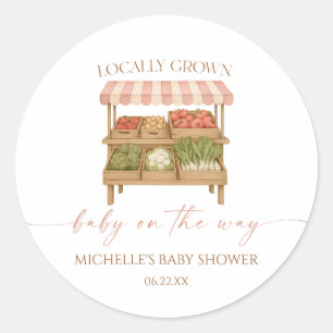 Lokaler Babymarkt-Baby-Shower Runder Aufkleber