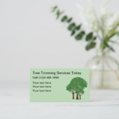 Lokaler Baumstamm Visitenkarte (Stehend Vorderseite)