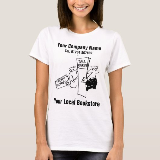 Lokaler Buchladen, Buchhändler oder Buchshop Desig T-Shirt (Vorderseite)