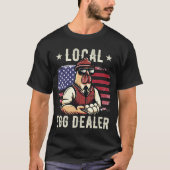 Lokaler Eierhändler am 4. Juli US-amerikanische Hü T-Shirt (Vorderseite)