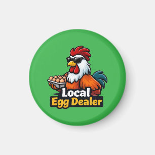 Lokaler Eierhändler, Gansta, Hahn. Magnet