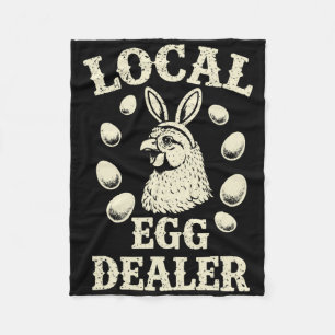 Lokaler Eierhändler Geflügelfarm Ostertag Farmer Fleecedecke