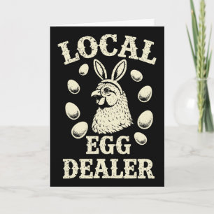 Lokaler Eierhändler Geflügelfarm Ostertag Farmer  Karte