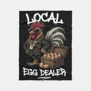 Lokaler Eierhändler-Kader Ostern Lustiger Hühnerba Fleecedecke