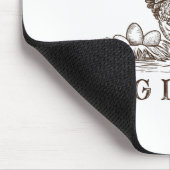 Lokaler Eierhändler Retro-Huhn Lustiger Bauer Oste Mousepad (Ecke)
