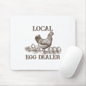 Lokaler Eierhändler Retro-Huhn Lustiger Bauer Oste Mousepad (Mit Mouse)